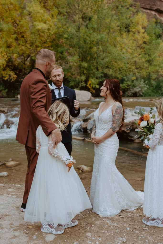 Kaitlyn and Sam | Zion National Park, Temple of Sinawava Wedding | Southern Utah Wedding and Elopement Photographer, Emily Dawn Photo