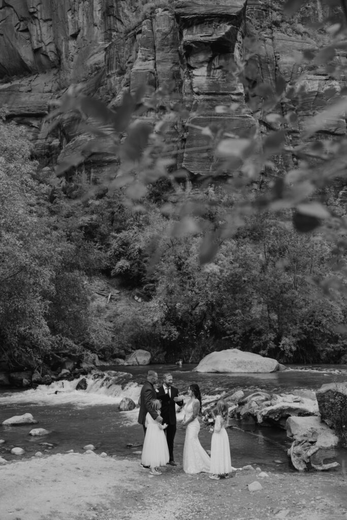 Kaitlyn and Sam | Zion National Park, Temple of Sinawava Wedding | Southern Utah Wedding and Elopement Photographer, Emily Dawn Photo