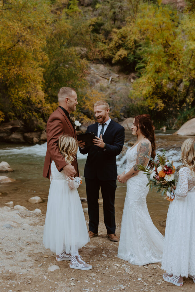 Kaitlyn and Sam | Zion National Park, Temple of Sinawava Wedding | Southern Utah Wedding and Elopement Photographer, Emily Dawn Photo