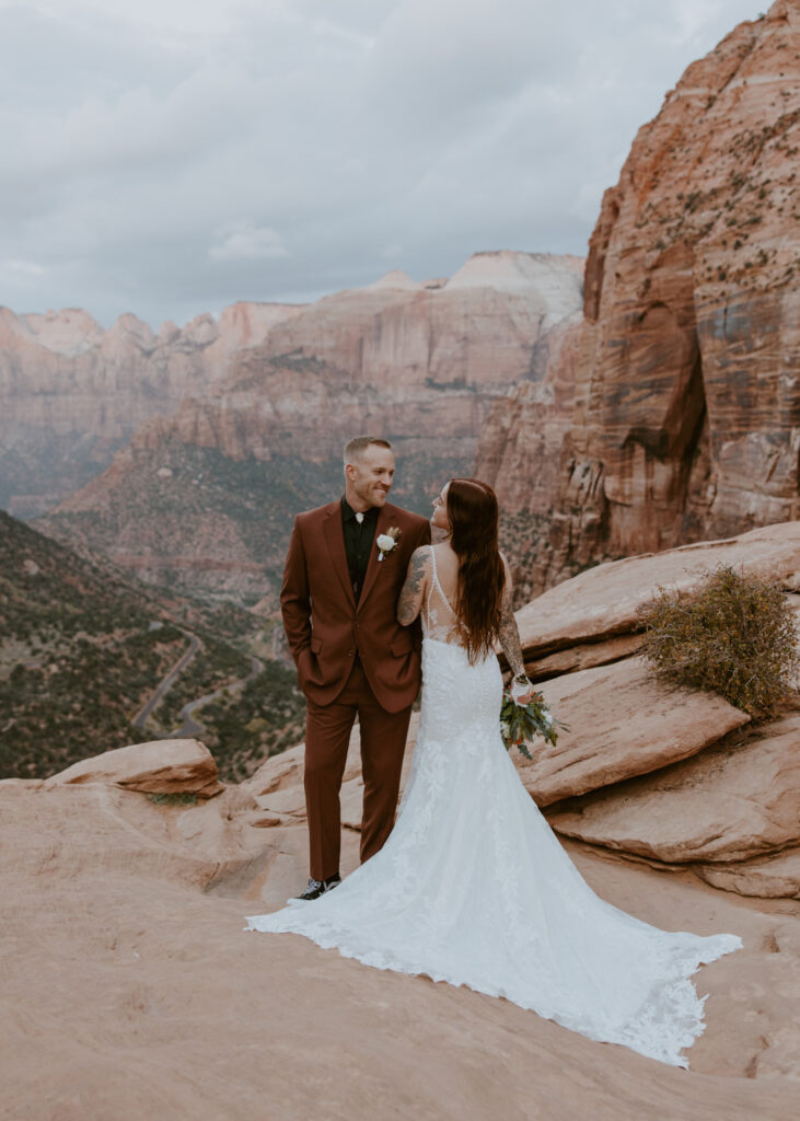 Kaitlyn and Sam | Zion National Park, Temple of Sinawava Wedding | Southern Utah Wedding and Elopement Photographer, Emily Dawn Photo