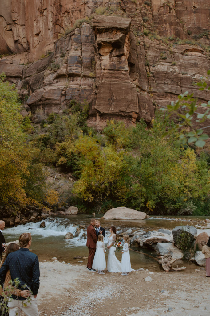 Kaitlyn and Sam | Zion National Park, Temple of Sinawava Wedding | Southern Utah Wedding and Elopement Photographer, Emily Dawn Photo