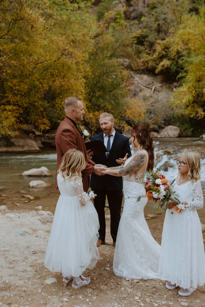 Kaitlyn and Sam | Zion National Park, Temple of Sinawava Wedding | Southern Utah Wedding and Elopement Photographer, Emily Dawn Photo