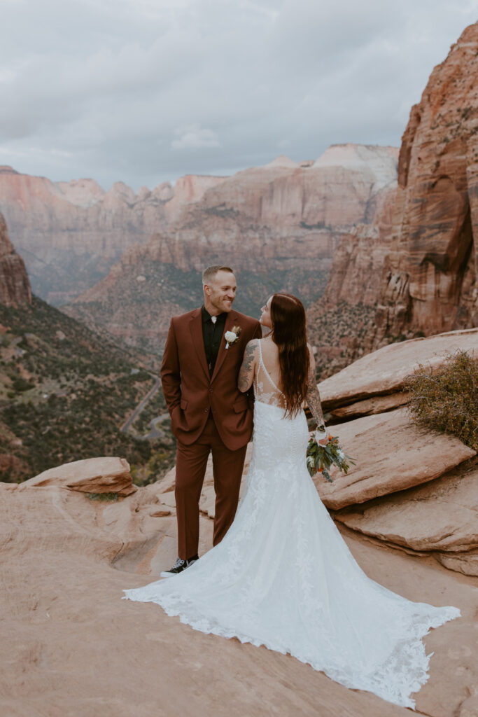 Kaitlyn and Sam | Zion National Park, Temple of Sinawava Wedding | Southern Utah Wedding and Elopement Photographer, Emily Dawn Photo