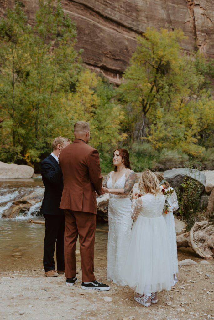 Kaitlyn and Sam | Zion National Park, Temple of Sinawava Wedding | Southern Utah Wedding and Elopement Photographer, Emily Dawn Photo