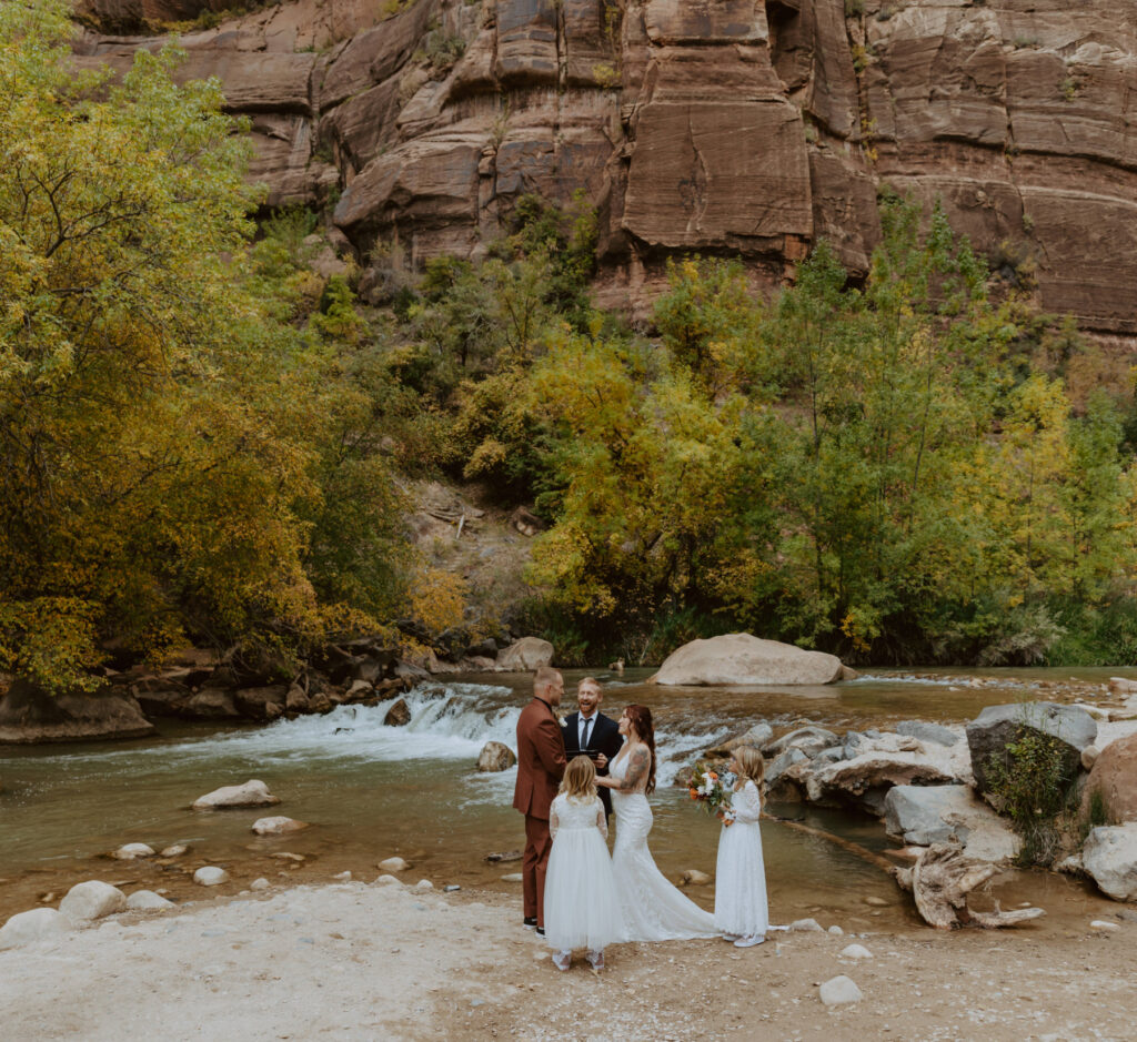 Kaitlyn and Sam | Zion National Park, Temple of Sinawava Wedding | Southern Utah Wedding and Elopement Photographer, Emily Dawn Photo