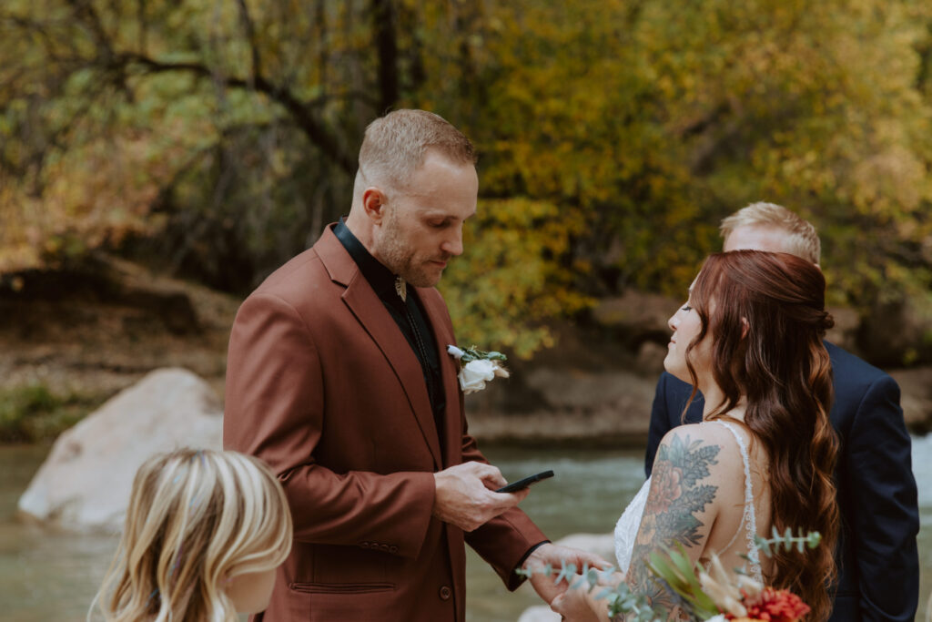 Kaitlyn and Sam | Zion National Park, Temple of Sinawava Wedding | Southern Utah Wedding and Elopement Photographer, Emily Dawn Photo