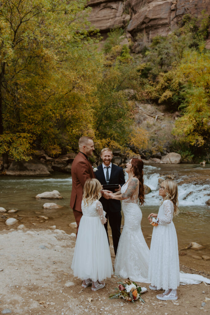 Kaitlyn and Sam | Zion National Park, Temple of Sinawava Wedding | Southern Utah Wedding and Elopement Photographer, Emily Dawn Photo