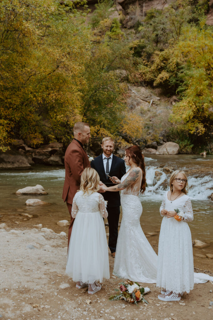 Kaitlyn and Sam | Zion National Park, Temple of Sinawava Wedding | Southern Utah Wedding and Elopement Photographer, Emily Dawn Photo