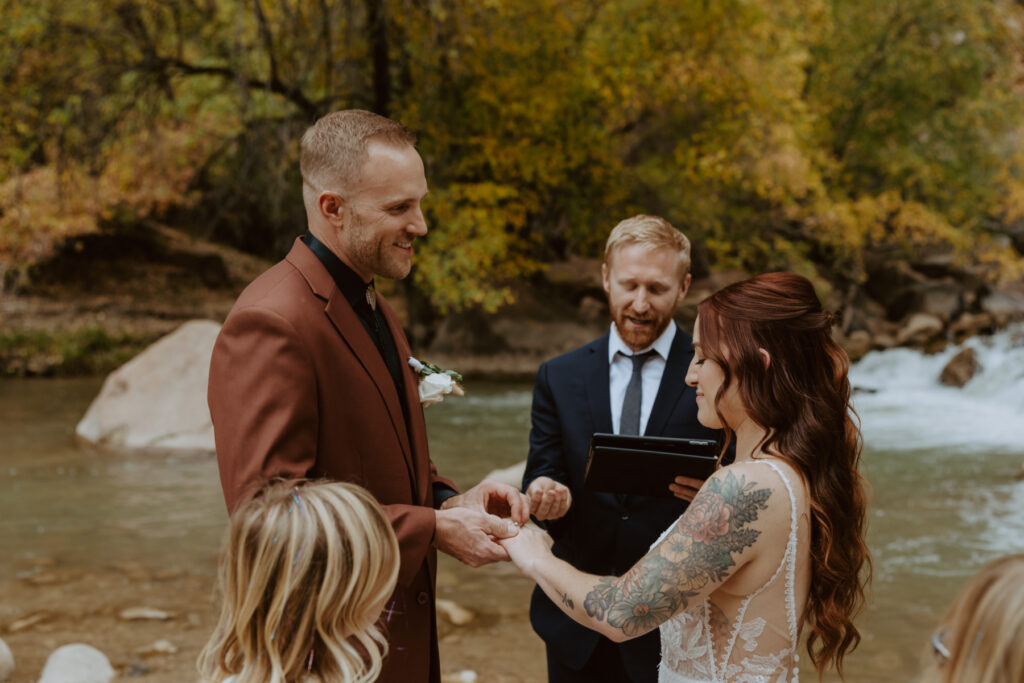 Kaitlyn and Sam | Zion National Park, Temple of Sinawava Wedding | Southern Utah Wedding and Elopement Photographer, Emily Dawn Photo