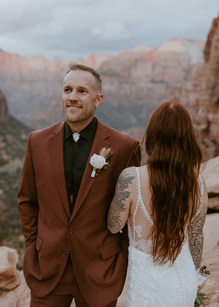 Kaitlyn and Sam | Zion National Park, Temple of Sinawava Wedding | Southern Utah Wedding and Elopement Photographer, Emily Dawn Photo