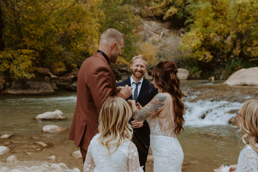 Kaitlyn and Sam | Zion National Park, Temple of Sinawava Wedding | Southern Utah Wedding and Elopement Photographer, Emily Dawn Photo