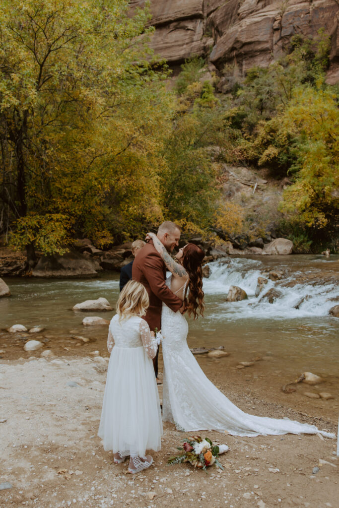 Kaitlyn and Sam | Zion National Park, Temple of Sinawava Wedding | Southern Utah Wedding and Elopement Photographer, Emily Dawn Photo