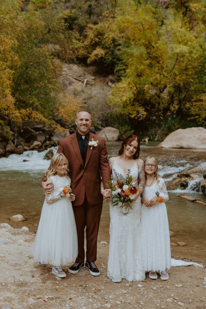 Kaitlyn and Sam | Zion National Park, Temple of Sinawava Wedding | Southern Utah Wedding and Elopement Photographer, Emily Dawn Photo