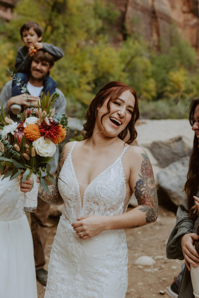 Kaitlyn and Sam | Zion National Park, Temple of Sinawava Wedding | Southern Utah Wedding and Elopement Photographer, Emily Dawn Photo