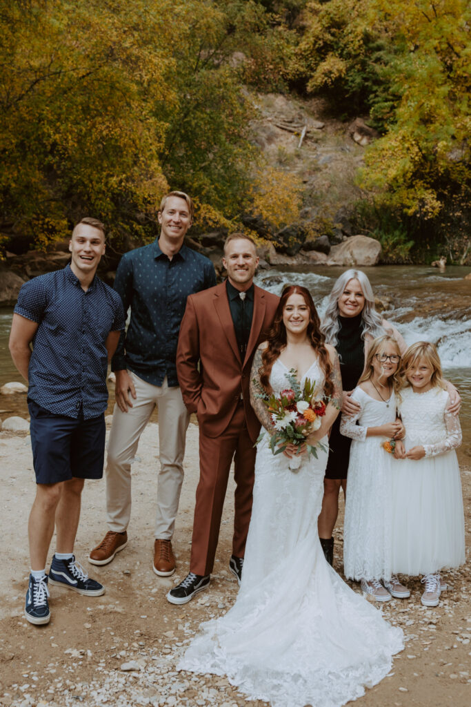 Kaitlyn and Sam | Zion National Park, Temple of Sinawava Wedding | Southern Utah Wedding and Elopement Photographer, Emily Dawn Photo