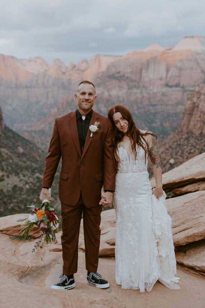 Kaitlyn and Sam | Zion National Park, Temple of Sinawava Wedding | Southern Utah Wedding and Elopement Photographer, Emily Dawn Photo