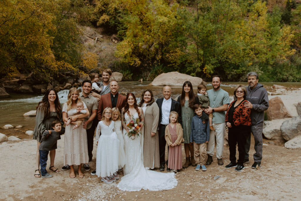 Kaitlyn and Sam | Zion National Park, Temple of Sinawava Wedding | Southern Utah Wedding and Elopement Photographer, Emily Dawn Photo