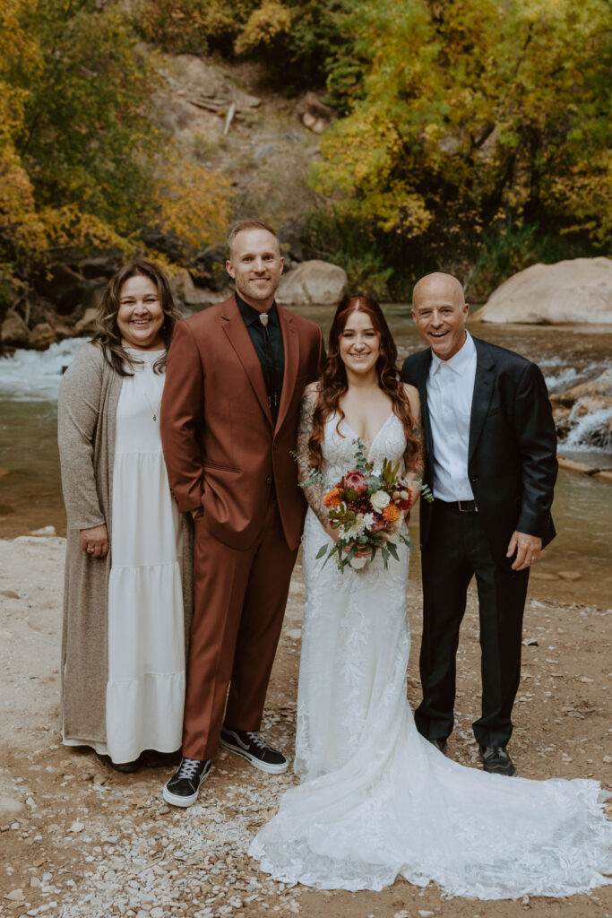 Kaitlyn and Sam | Zion National Park, Temple of Sinawava Wedding | Southern Utah Wedding and Elopement Photographer, Emily Dawn Photo