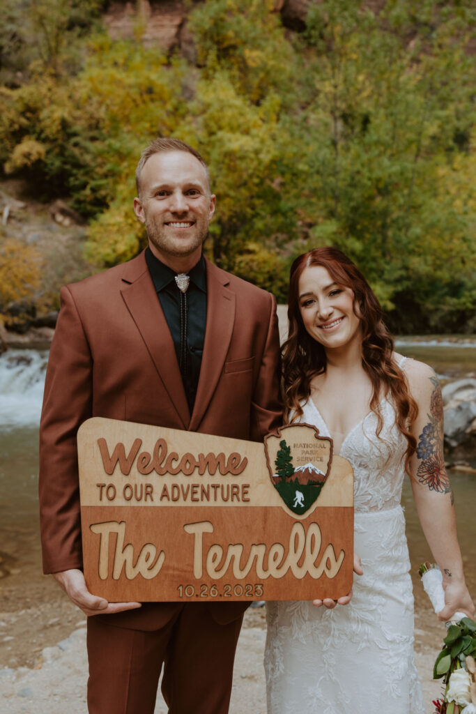 Kaitlyn and Sam | Zion National Park, Temple of Sinawava Wedding | Southern Utah Wedding and Elopement Photographer, Emily Dawn Photo