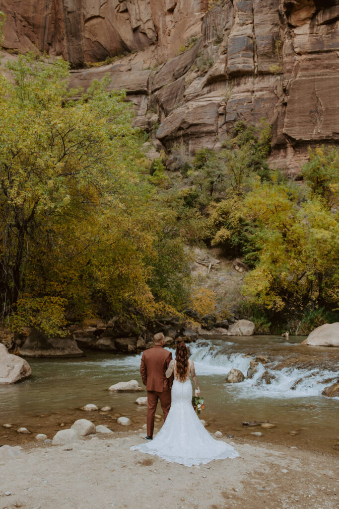 Kaitlyn and Sam | Zion National Park, Temple of Sinawava Wedding | Southern Utah Wedding and Elopement Photographer, Emily Dawn Photo