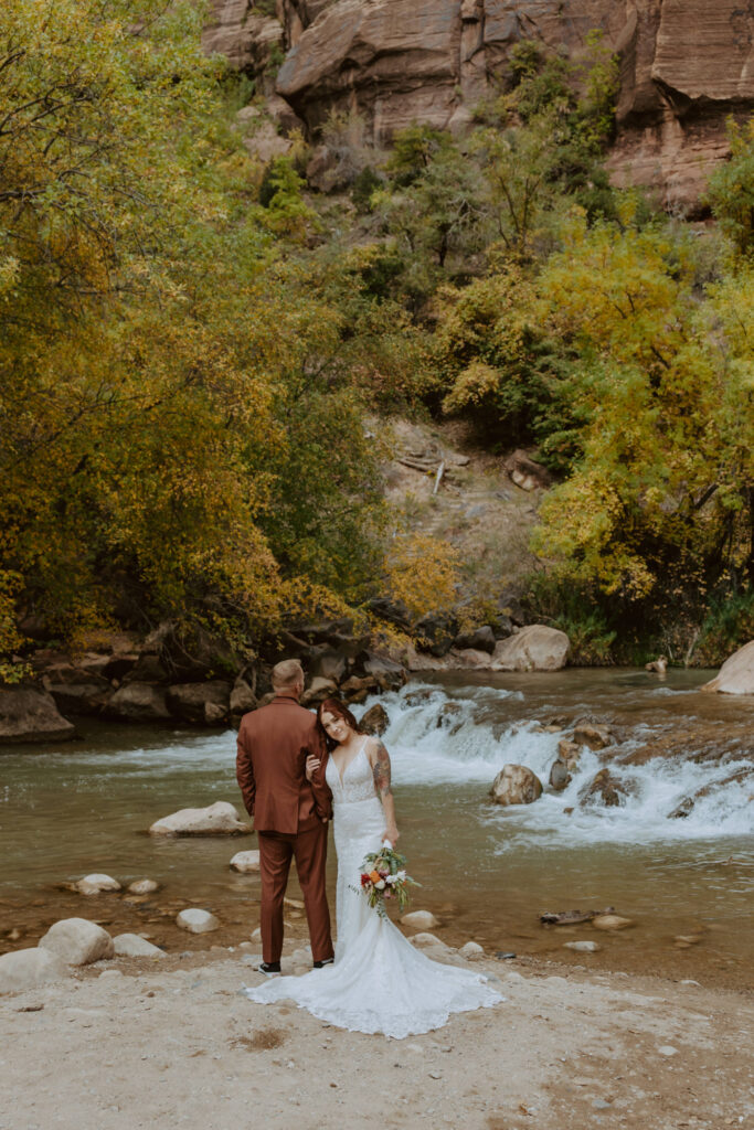 Kaitlyn and Sam | Zion National Park, Temple of Sinawava Wedding | Southern Utah Wedding and Elopement Photographer, Emily Dawn Photo