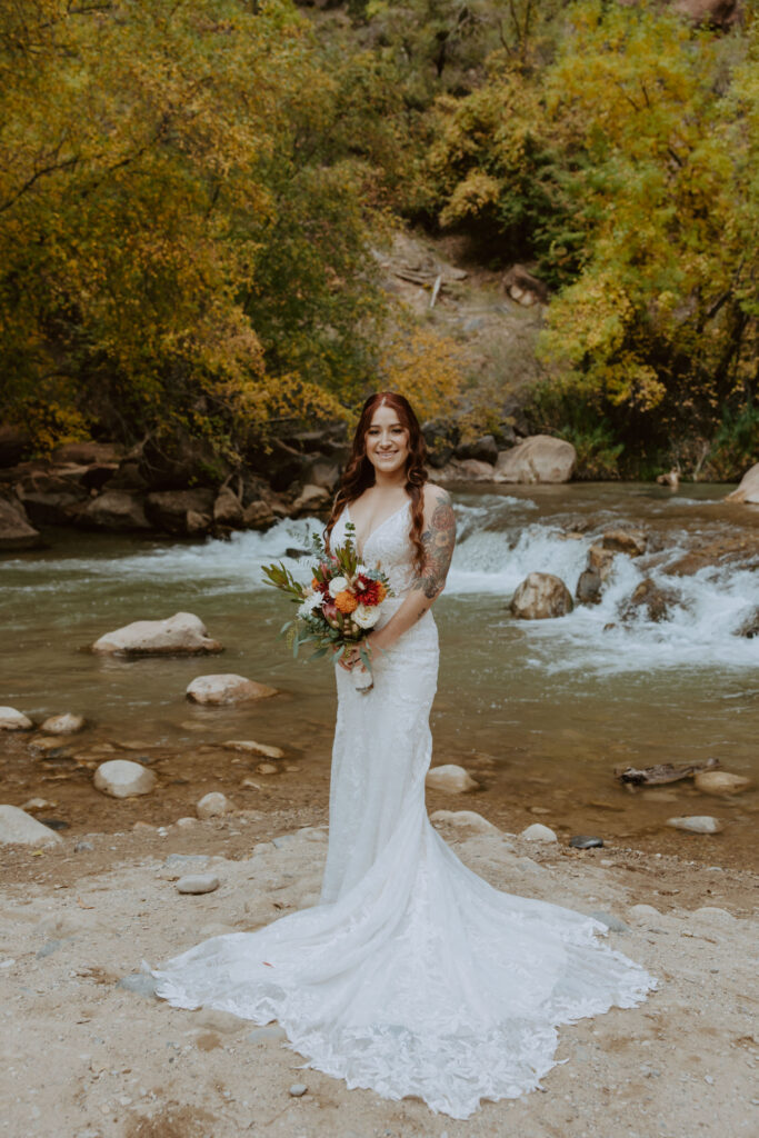 Kaitlyn and Sam | Zion National Park, Temple of Sinawava Wedding | Southern Utah Wedding and Elopement Photographer, Emily Dawn Photo