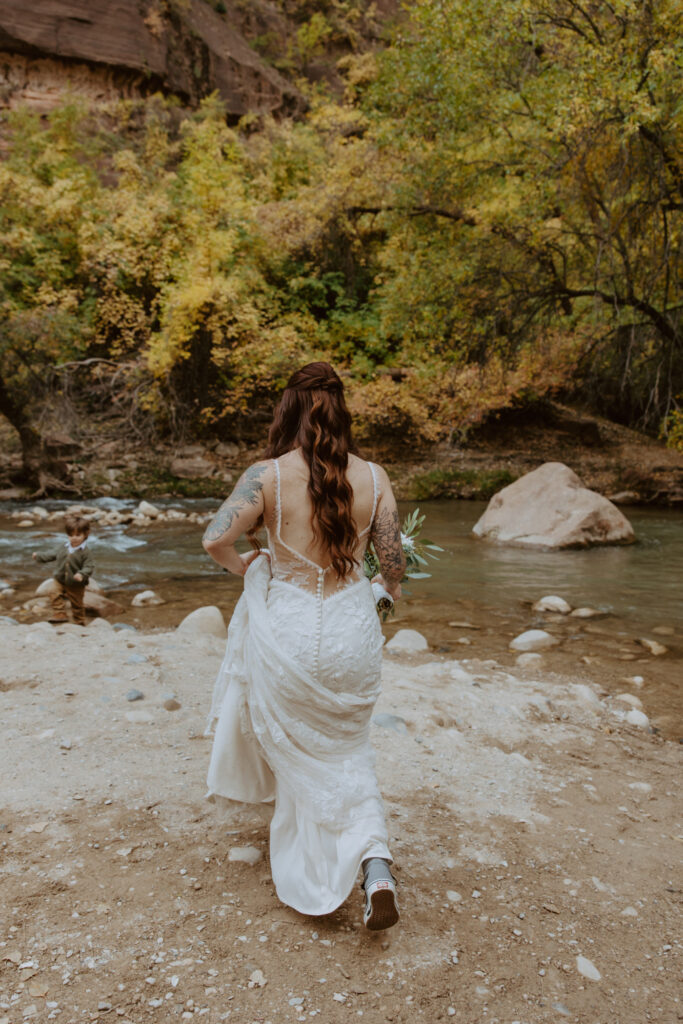 Kaitlyn and Sam | Zion National Park, Temple of Sinawava Wedding | Southern Utah Wedding and Elopement Photographer, Emily Dawn Photo