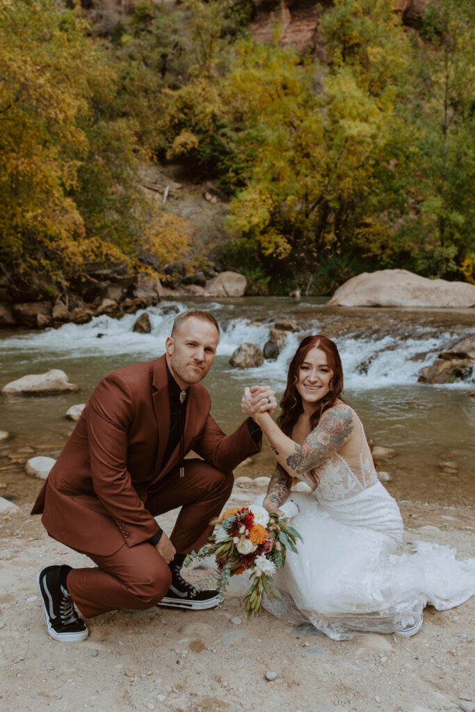 Kaitlyn and Sam | Zion National Park, Temple of Sinawava Wedding | Southern Utah Wedding and Elopement Photographer, Emily Dawn Photo