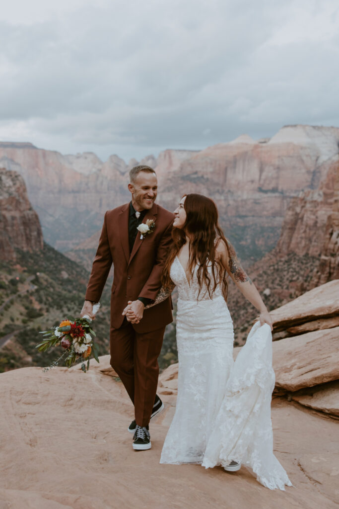 Kaitlyn and Sam | Zion National Park, Temple of Sinawava Wedding | Southern Utah Wedding and Elopement Photographer, Emily Dawn Photo