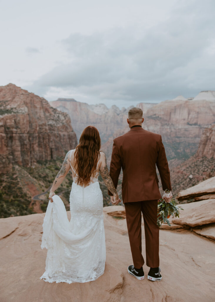 Kaitlyn and Sam | Zion National Park, Temple of Sinawava Wedding | Southern Utah Wedding and Elopement Photographer, Emily Dawn Photo