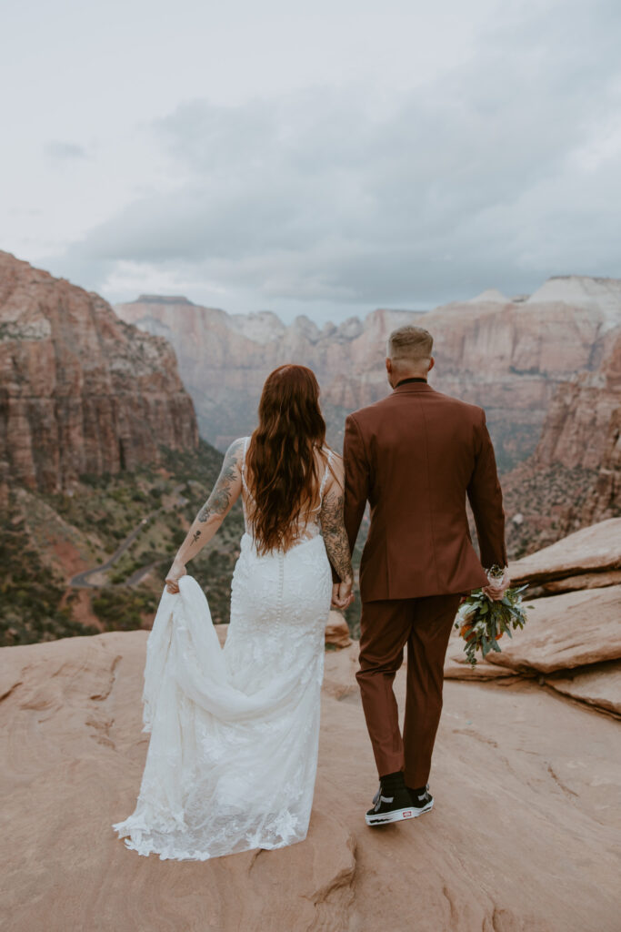 Kaitlyn and Sam | Zion National Park, Temple of Sinawava Wedding | Southern Utah Wedding and Elopement Photographer, Emily Dawn Photo