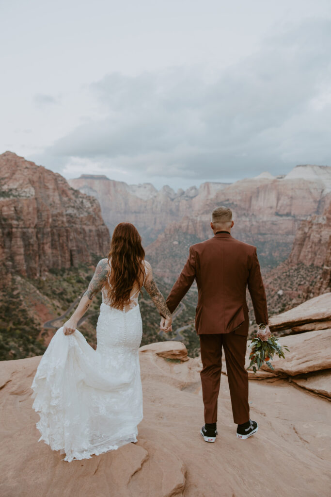 Kaitlyn and Sam | Zion National Park, Temple of Sinawava Wedding | Southern Utah Wedding and Elopement Photographer, Emily Dawn Photo