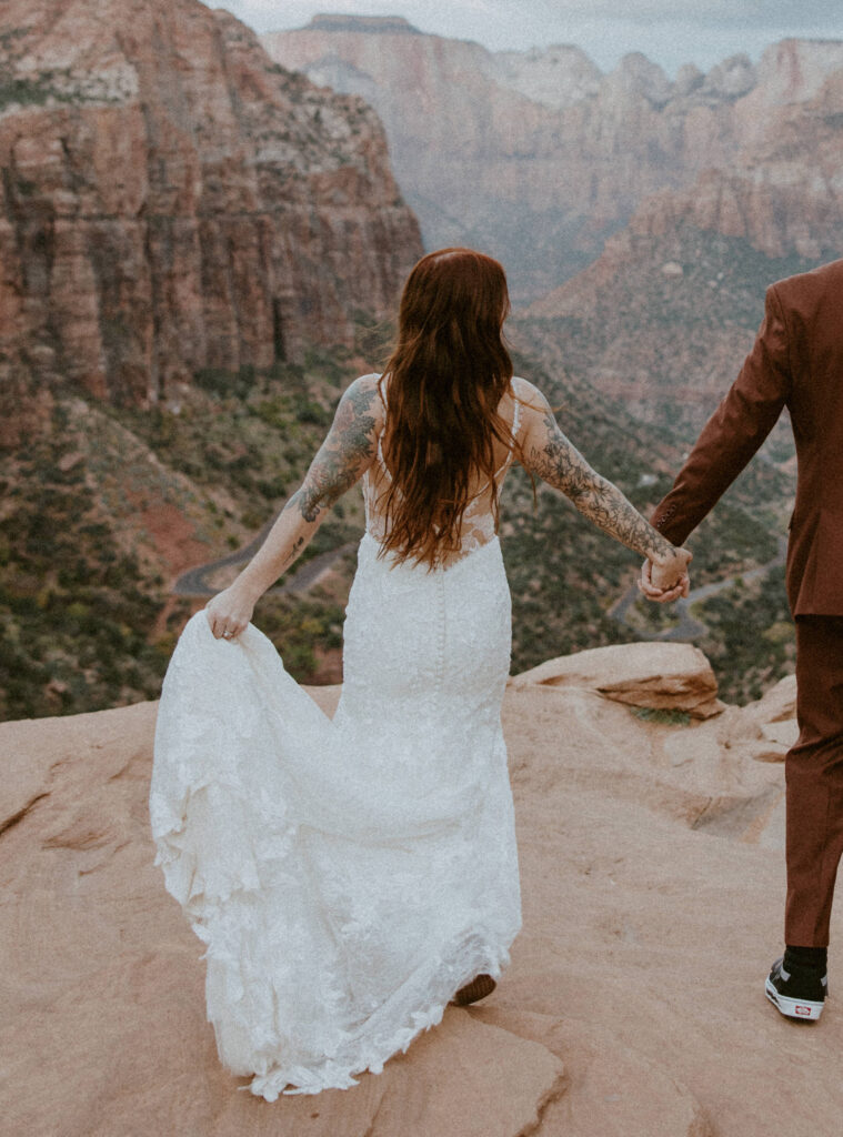 Kaitlyn and Sam | Zion National Park, Temple of Sinawava Wedding | Southern Utah Wedding and Elopement Photographer, Emily Dawn Photo