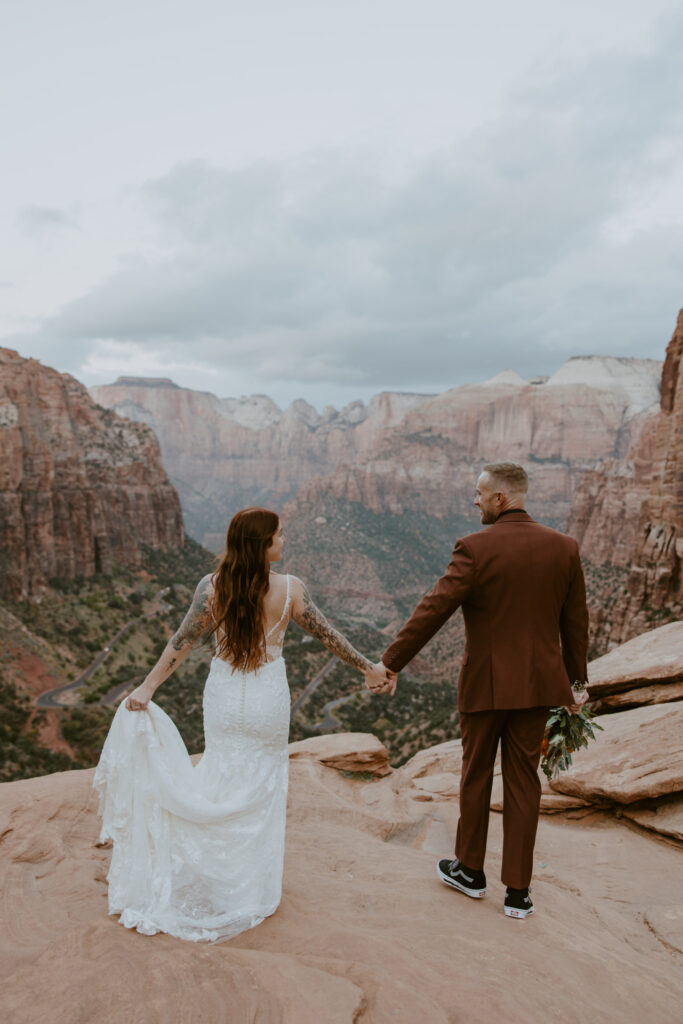 Kaitlyn and Sam | Zion National Park, Temple of Sinawava Wedding | Southern Utah Wedding and Elopement Photographer, Emily Dawn Photo