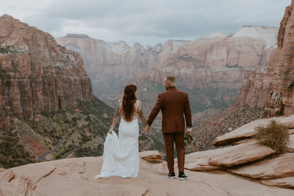 Kaitlyn and Sam | Zion National Park, Temple of Sinawava Wedding | Southern Utah Wedding and Elopement Photographer, Emily Dawn Photo