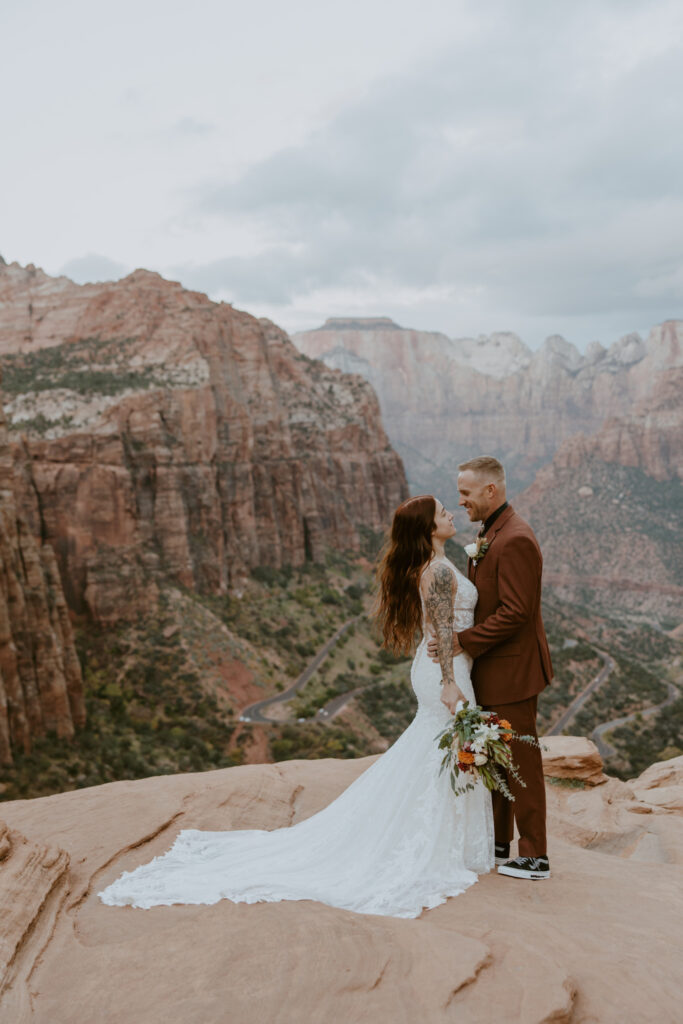 Kaitlyn and Sam | Zion National Park, Temple of Sinawava Wedding | Southern Utah Wedding and Elopement Photographer, Emily Dawn Photo