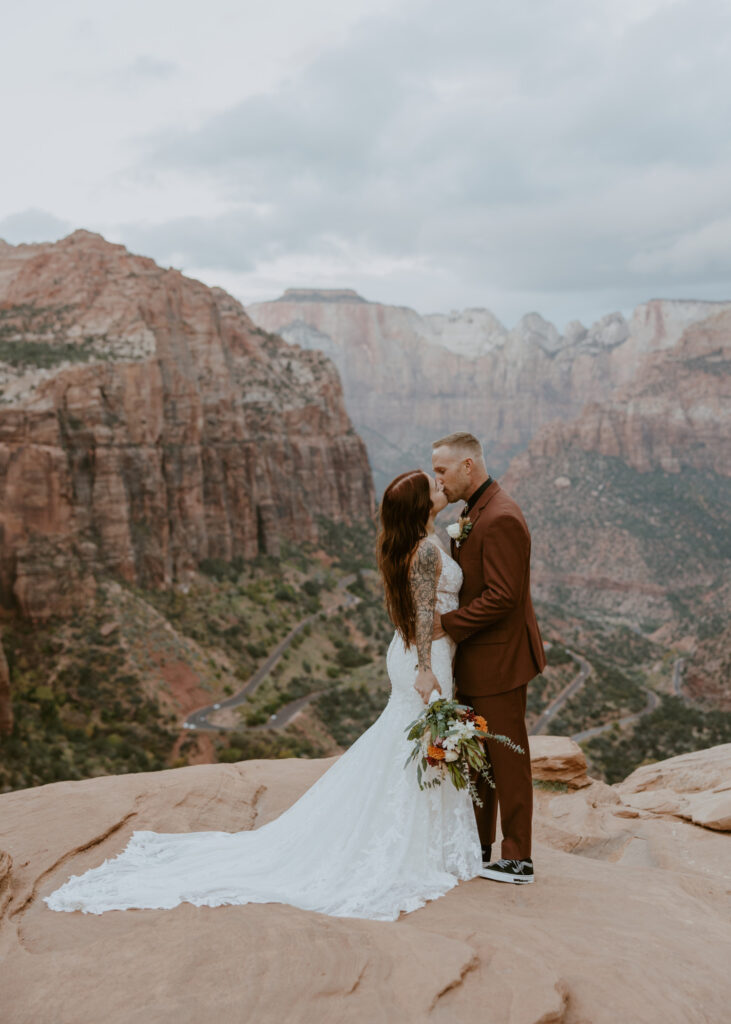 Kaitlyn and Sam | Zion National Park, Temple of Sinawava Wedding | Southern Utah Wedding and Elopement Photographer, Emily Dawn Photo