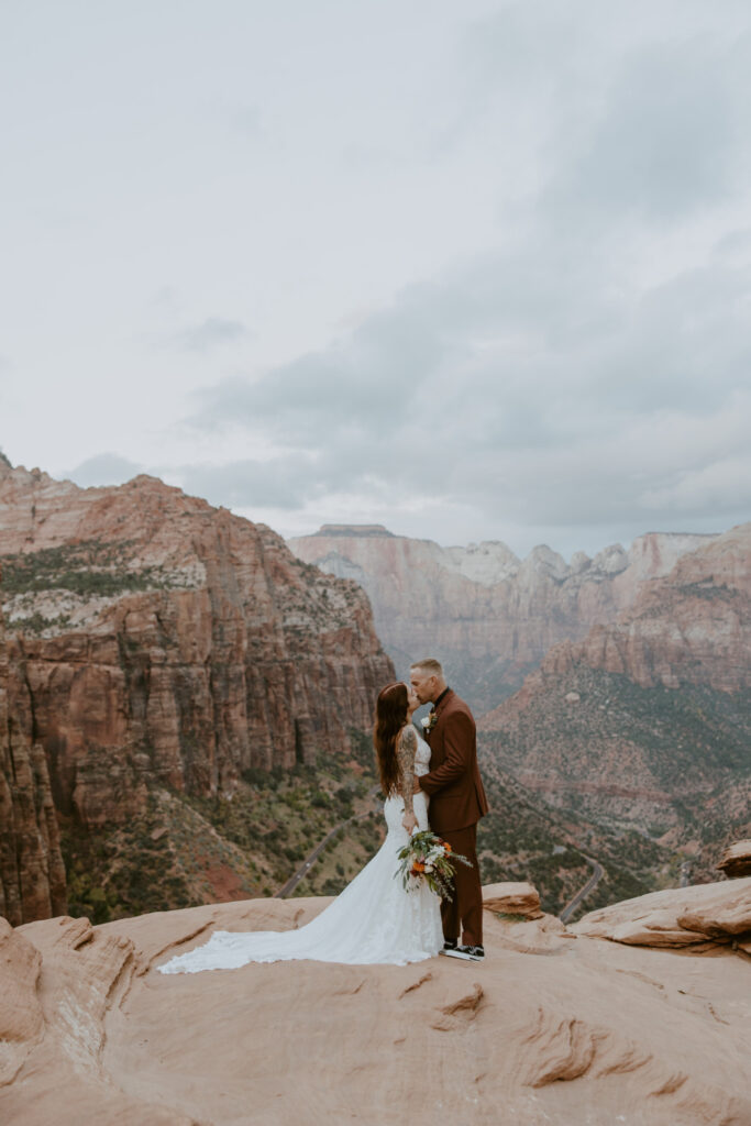 Kaitlyn and Sam | Zion National Park, Temple of Sinawava Wedding | Southern Utah Wedding and Elopement Photographer, Emily Dawn Photo