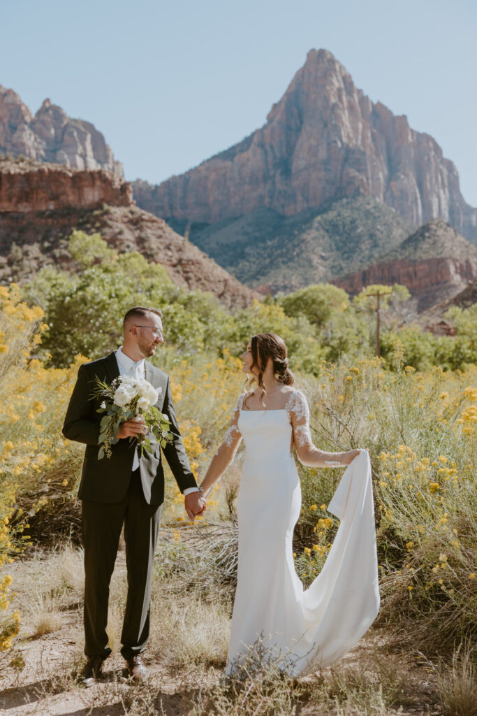 Lori and Levi | Zion National Park Engagements - Southern Utah Wedding and Elopement Photographer, Emily Dawn Photo