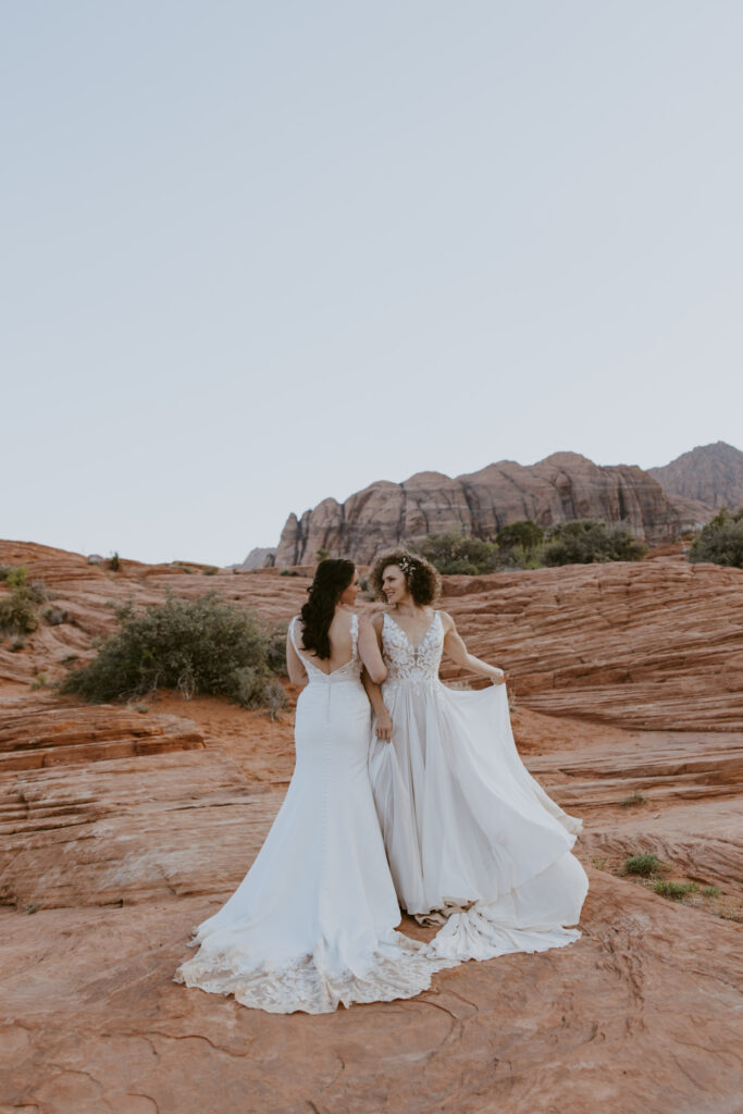 Rachel and Chrisie, Snow Canyon State Park, Ivins, Utah Bridals - Southern Utah Photographer, Emily Dawn Photo