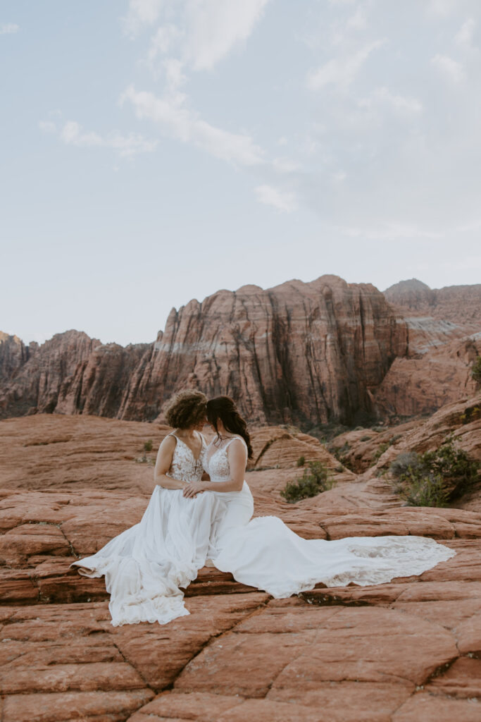 Rachel and Chrisie, Snow Canyon State Park, Ivins, Utah Bridals - Southern Utah Photographer, Emily Dawn Photo