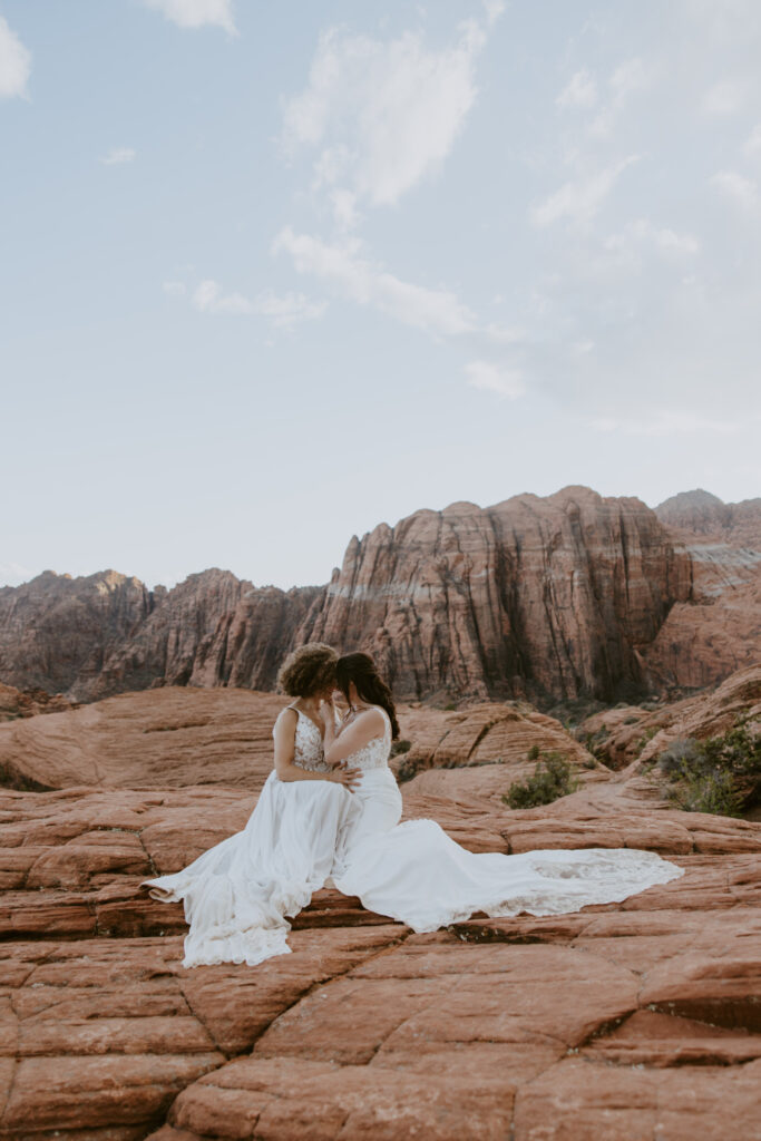 Rachel and Chrisie, Snow Canyon State Park, Ivins, Utah Bridals - Southern Utah Photographer, Emily Dawn Photo