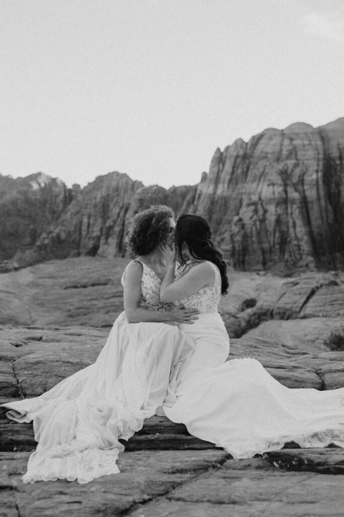 Rachel and Chrisie, Snow Canyon State Park, Ivins, Utah Bridals - Southern Utah Photographer, Emily Dawn Photo