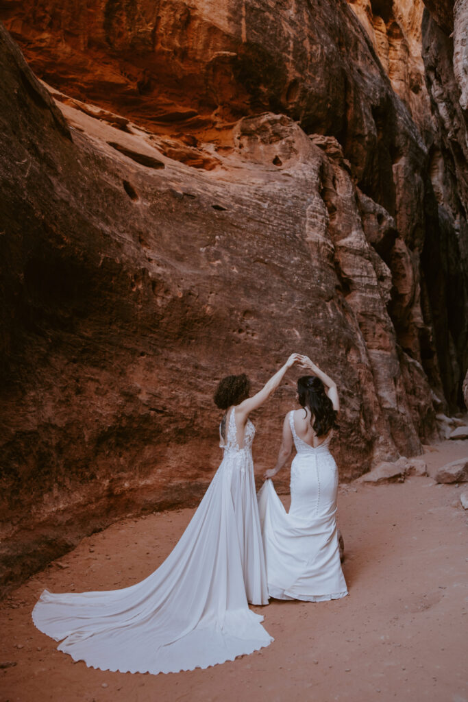 Rachel and Chrisie, Snow Canyon State Park, Ivins, Utah Bridals - Southern Utah Photographer, Emily Dawn Photo