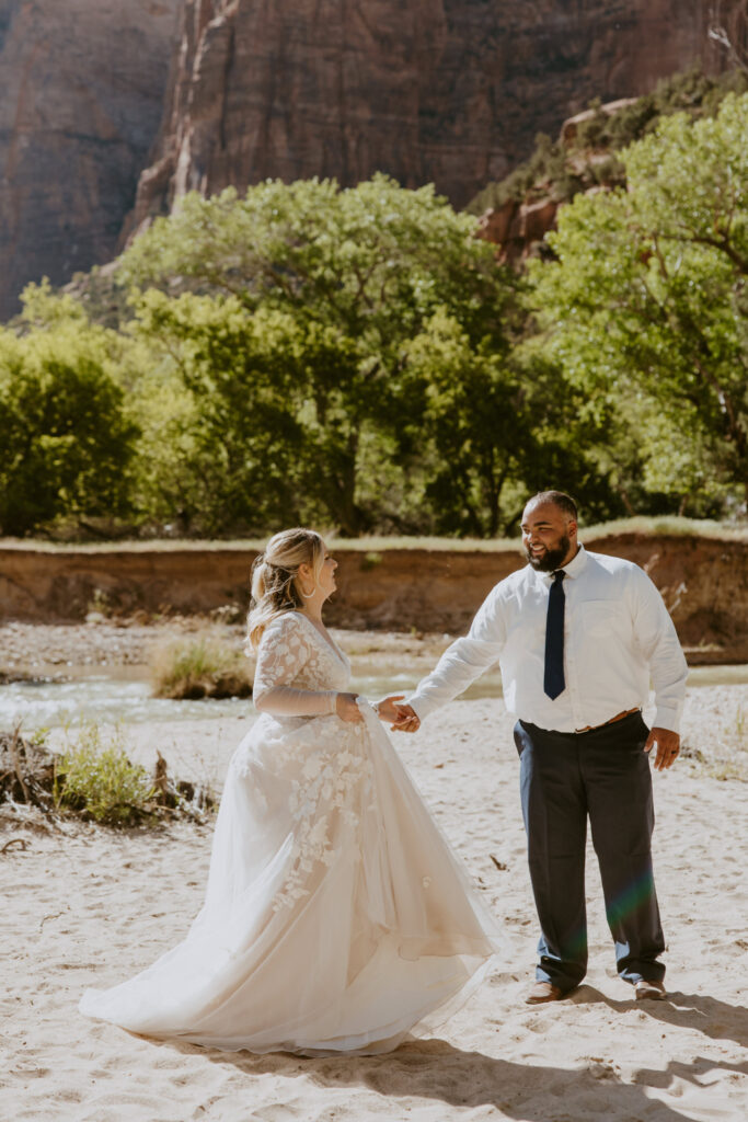 Whitney and Trenton | Zion National Park Vow Renewal | Springdale, Utah | Emily Dawn Photo | Southern Utah Wedding and Elopement Photographer