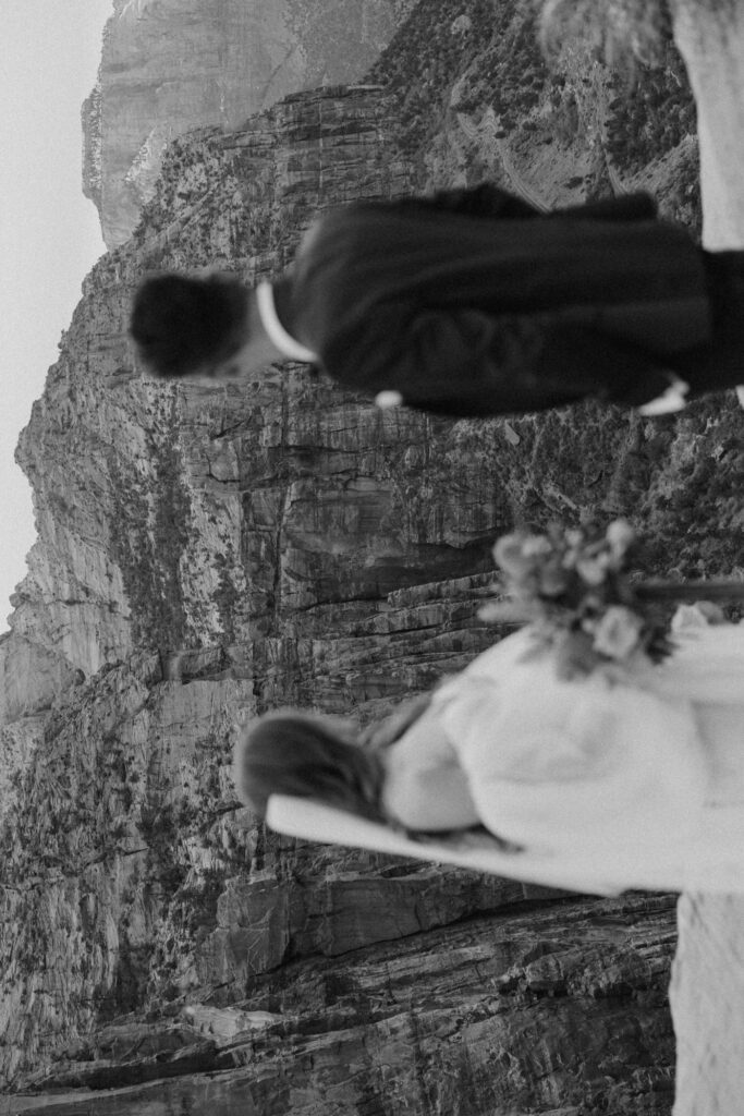 Christine and Ricky | Zion National Park Canyon Overlook Bridal Photos | Southern Utah Wedding and Elopement Photographer, Emily Dawn Photo