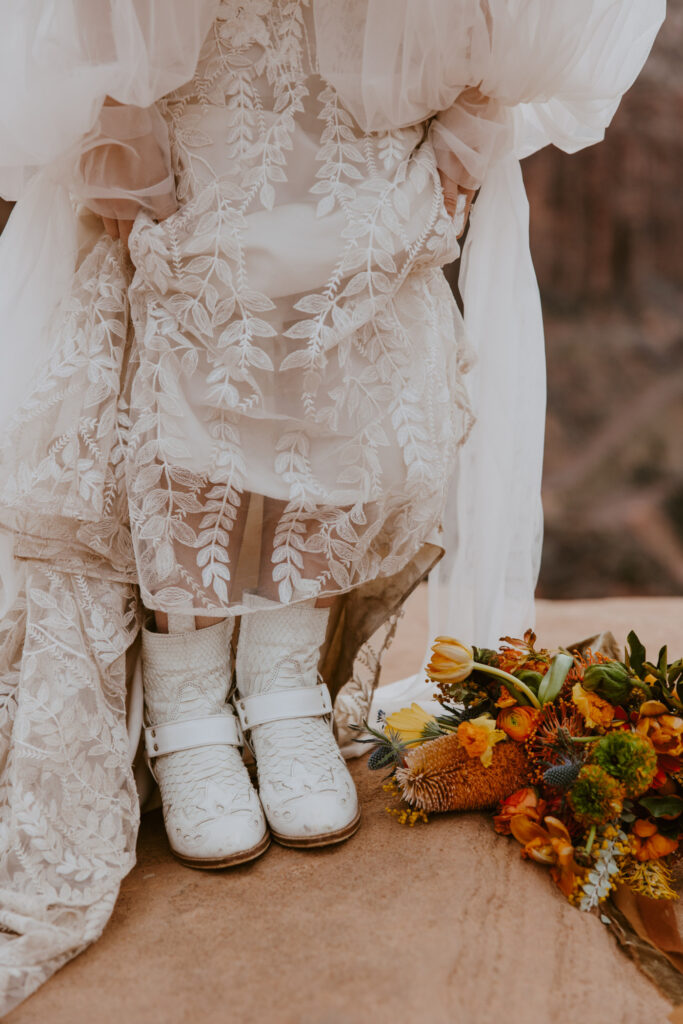 Christine and Ricky | Zion National Park Canyon Overlook Bridal Photos | Southern Utah Wedding and Elopement Photographer, Emily Dawn Photo