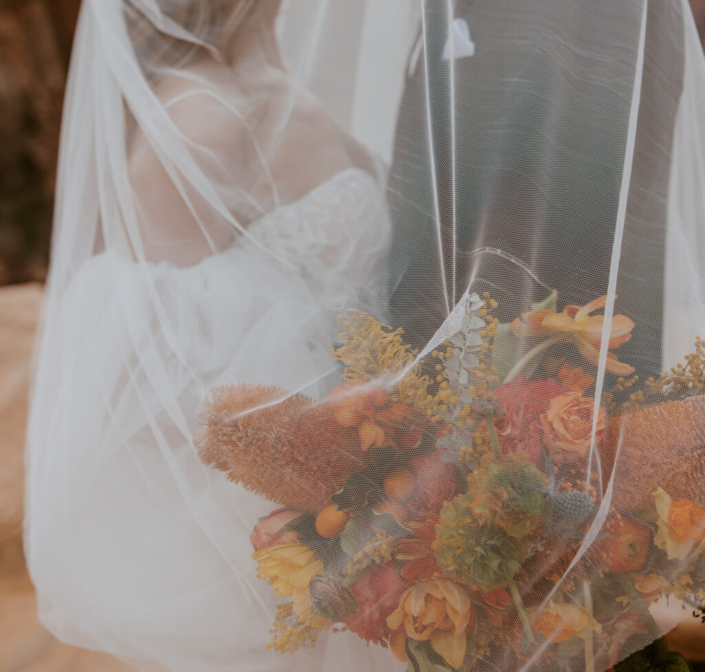 Christine and Ricky | Zion National Park Canyon Overlook Bridal Photos | Southern Utah Wedding and Elopement Photographer, Emily Dawn Photo