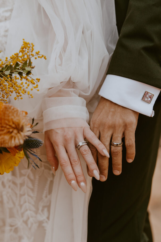 Christine and Ricky | Zion National Park Canyon Overlook Bridal Photos | Southern Utah Wedding and Elopement Photographer, Emily Dawn Photo