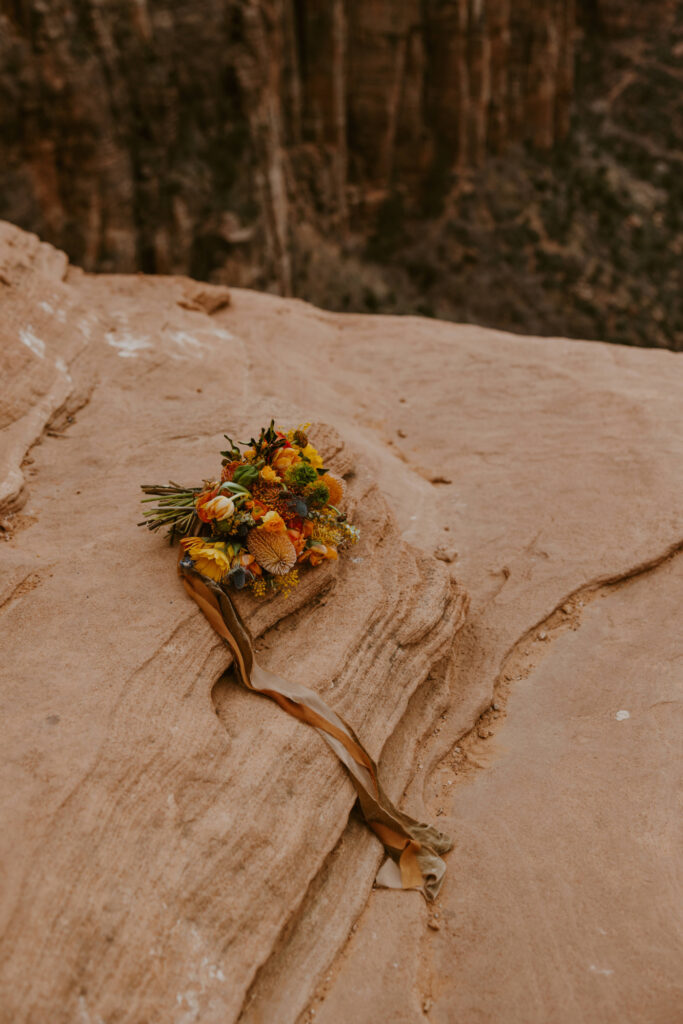 Christine and Ricky | Zion National Park Canyon Overlook Bridal Photos | Southern Utah Wedding and Elopement Photographer, Emily Dawn Photo